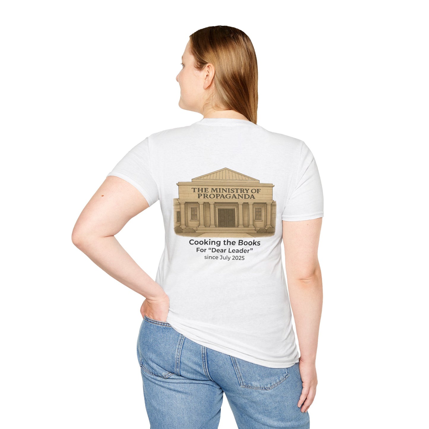 Reliable Data vs Ministry of Propaganda T-Shirt | Bureau of Labor Statistics Satire Tee