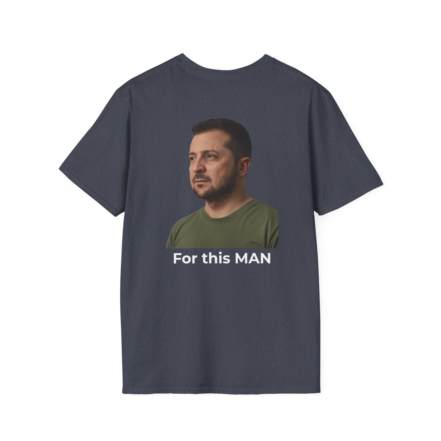 Let’s Make a Deal – Trump vs. Zelenskyy Two-Sided Political Satire Tee – Heather Navy Edition