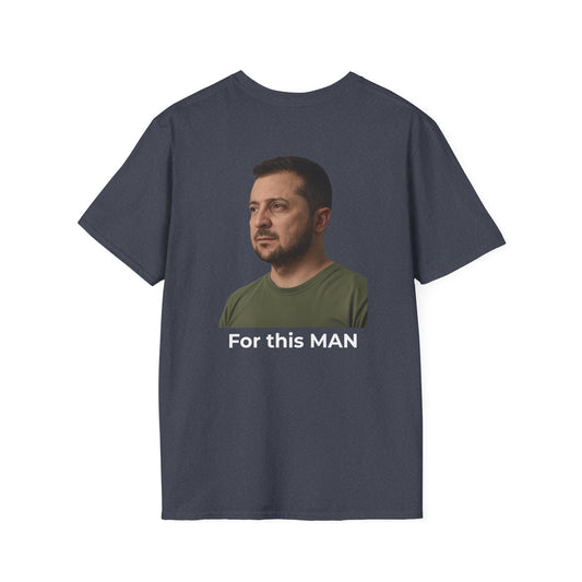 Let’s Make a Deal – Trump vs. Zelenskyy Two-Sided Political Satire Tee – Heather Navy Edition