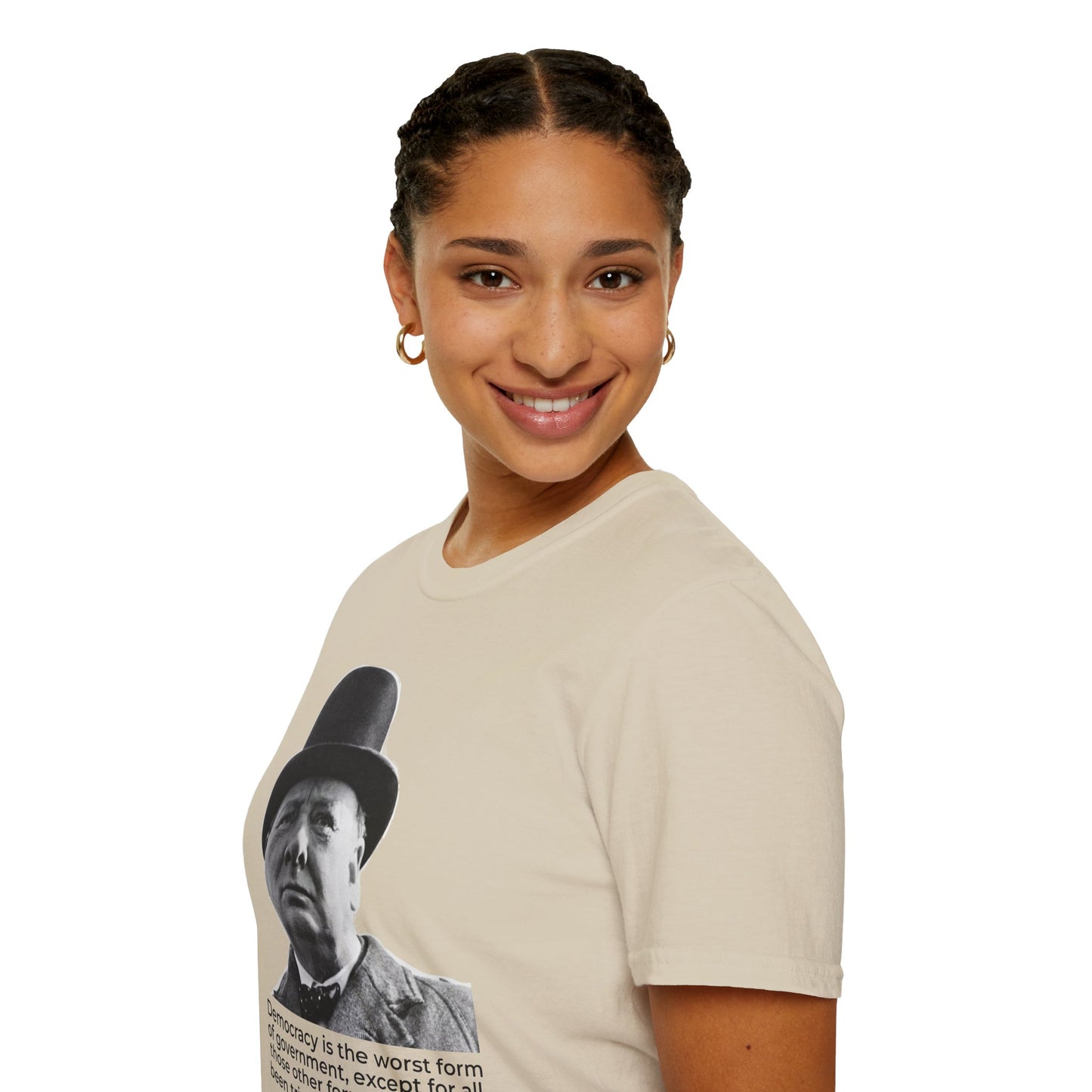 Winston Churchill Shirt – Democracy Is the Worst Form Quote T-Shirt