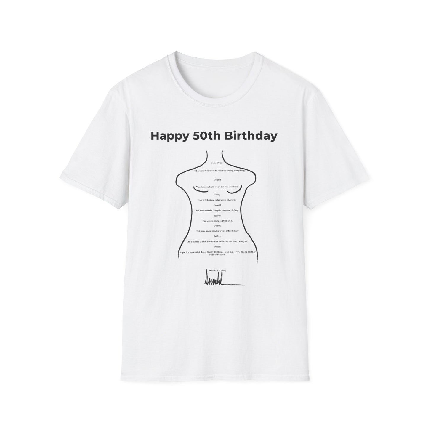 Release the Epstein Files T-Shirt – POTUS Birthday Note to Epstein