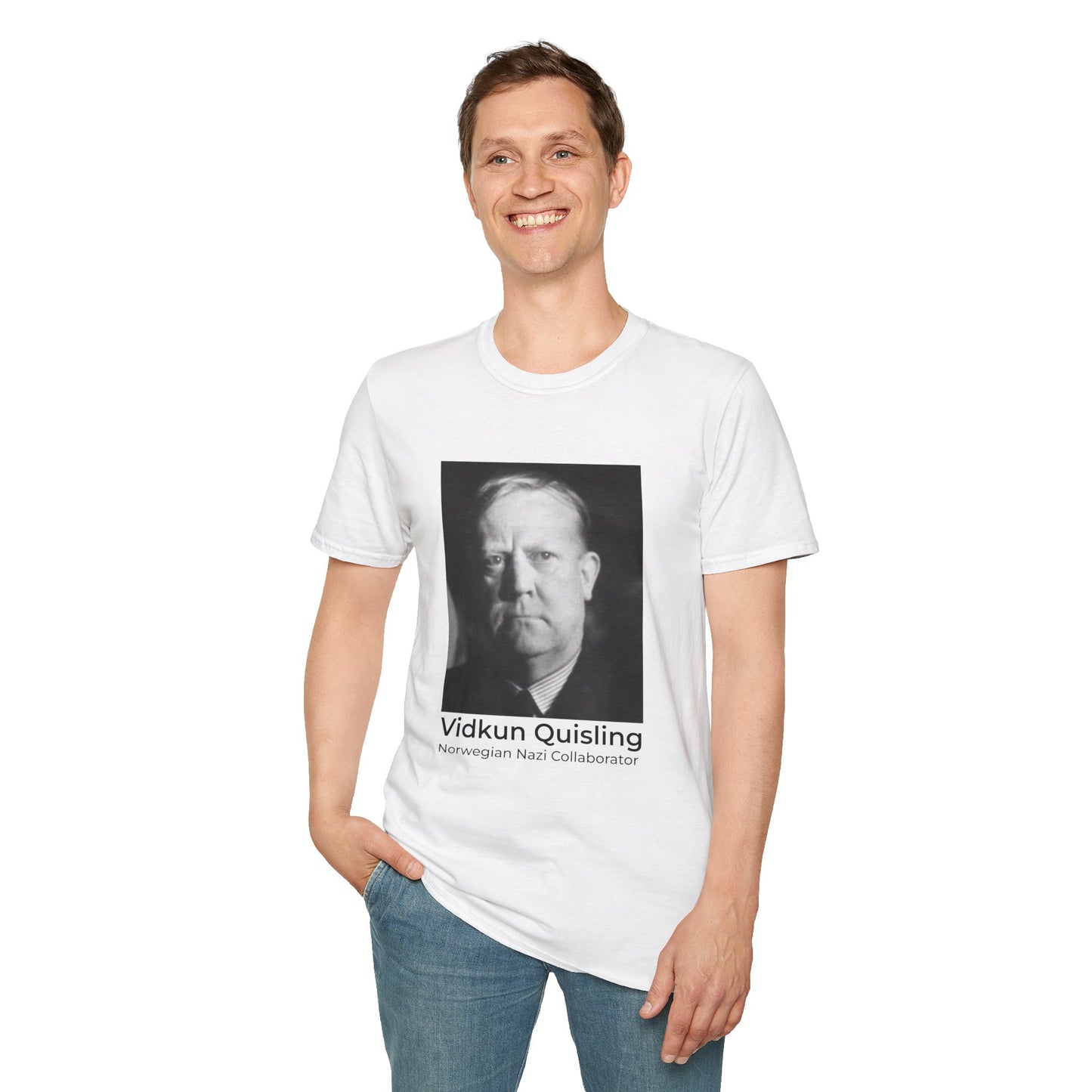 Quisling of the Month (September) T-Shirt – Vidkun Quisling & Robert F. Kennedy Jr. Political Satire Tee