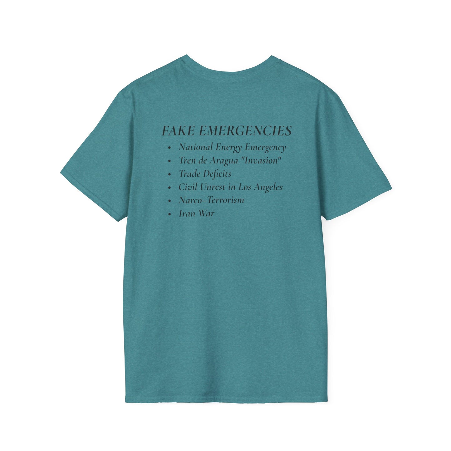 Two-Sided Tyranny Quote T-Shirt – Aesop Front / Crisis Pretexts Back