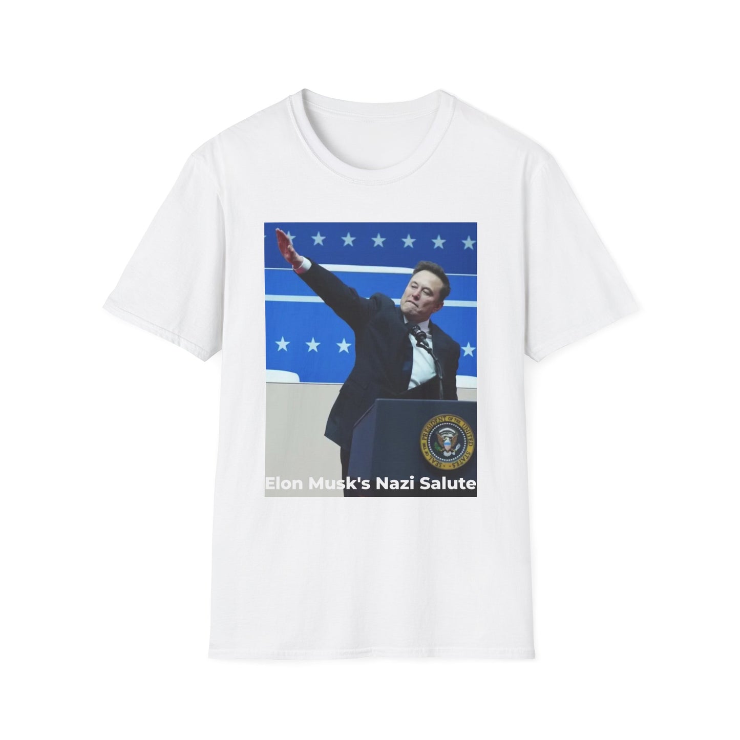 Elon Musk “Nazi Salute” Satire T-Shirt | Anti-Dictatorship Tee