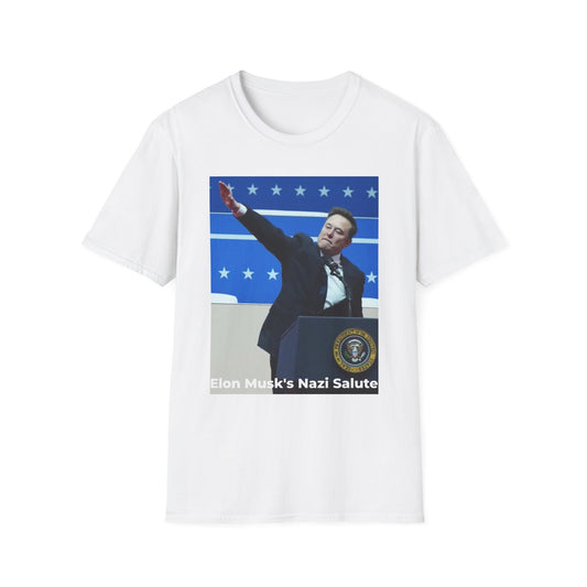 Elon Musk “Nazi Salute” Satire T-Shirt | Anti-Dictatorship Tee