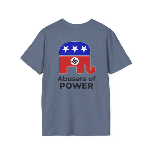 Release the Epstein Files T-Shirt – GOP Accountability Two-Sided Protest Tee – Heather Indigo