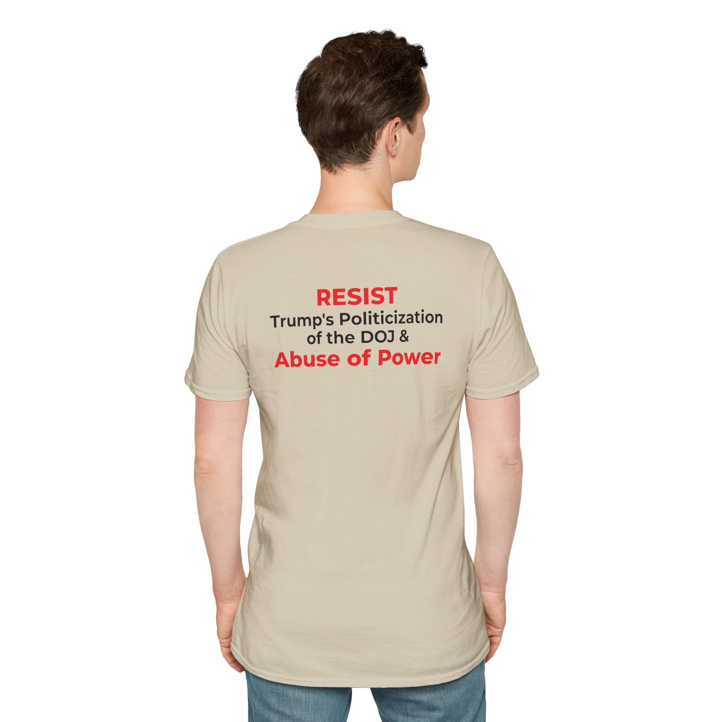 James Comey RESIST — Abuse of Power Protest T-Shirt – Sand