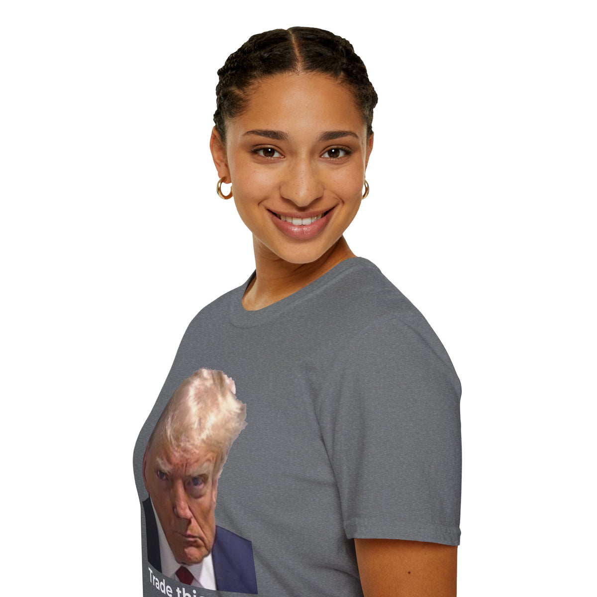Trump vs Zelenskyy Satire Shirt – Let’s Make a Deal Political Tee – Graphite Gray