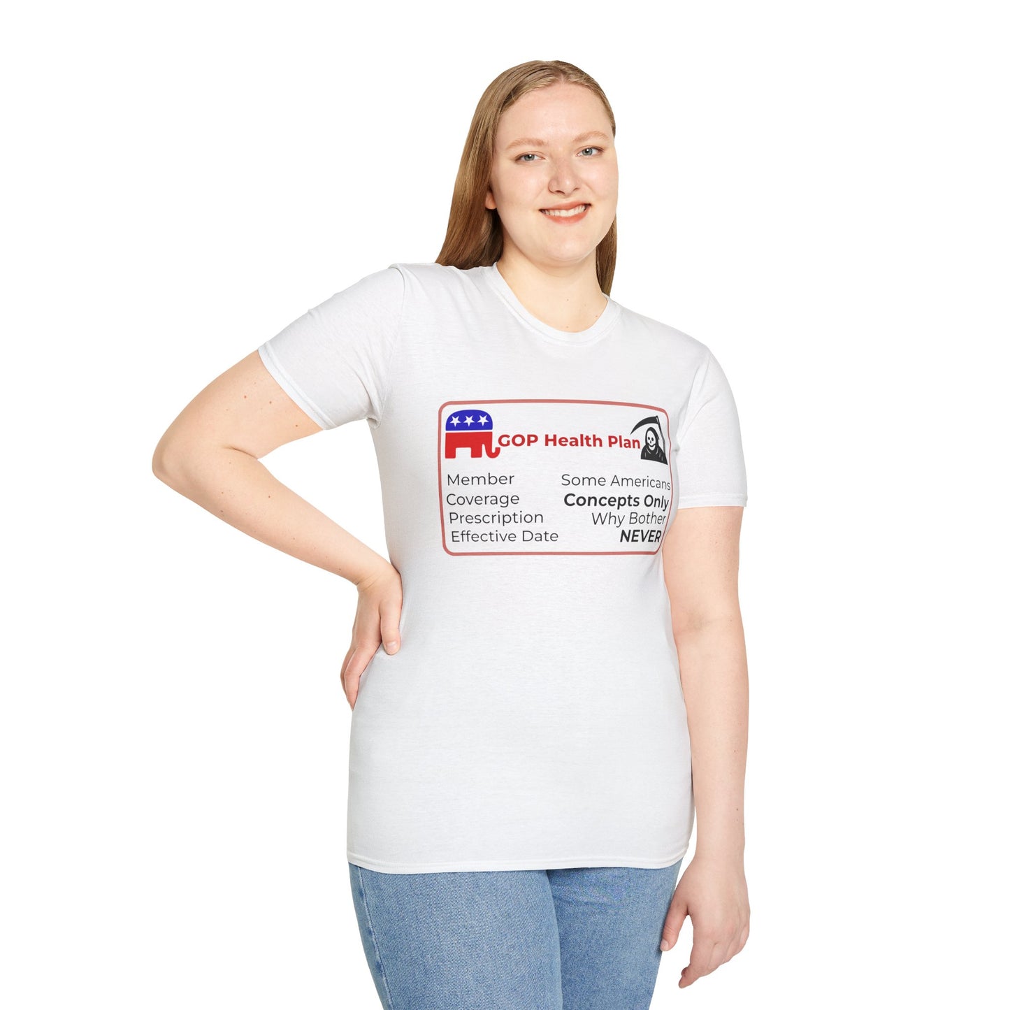 Political Health Plan Satire Insurance Card T-Shirt