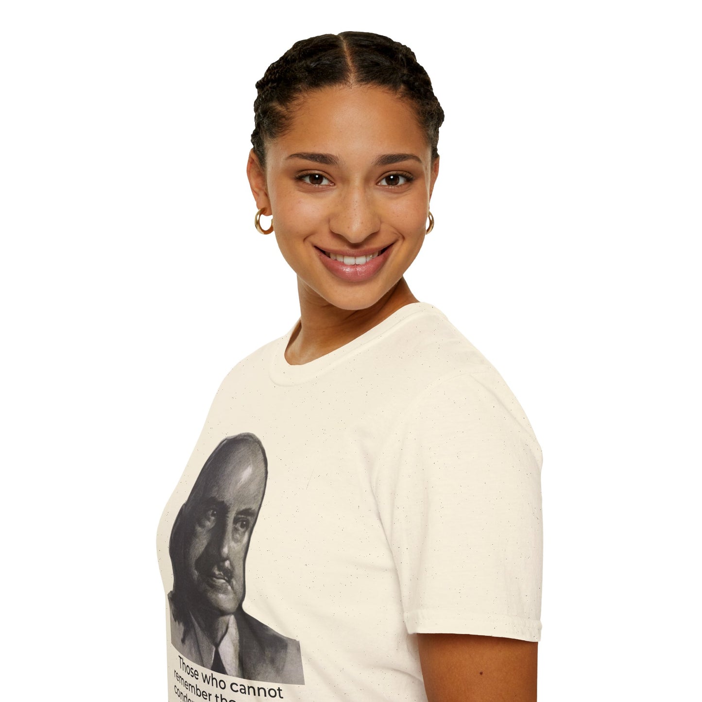 George Santayana History Quote Tee – Remember the Past (Natural)