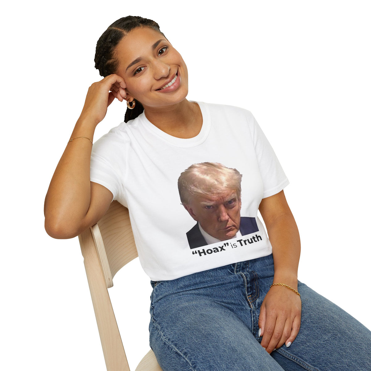 Hoax is Truth – Two-Sided Political Statement T-Shirt