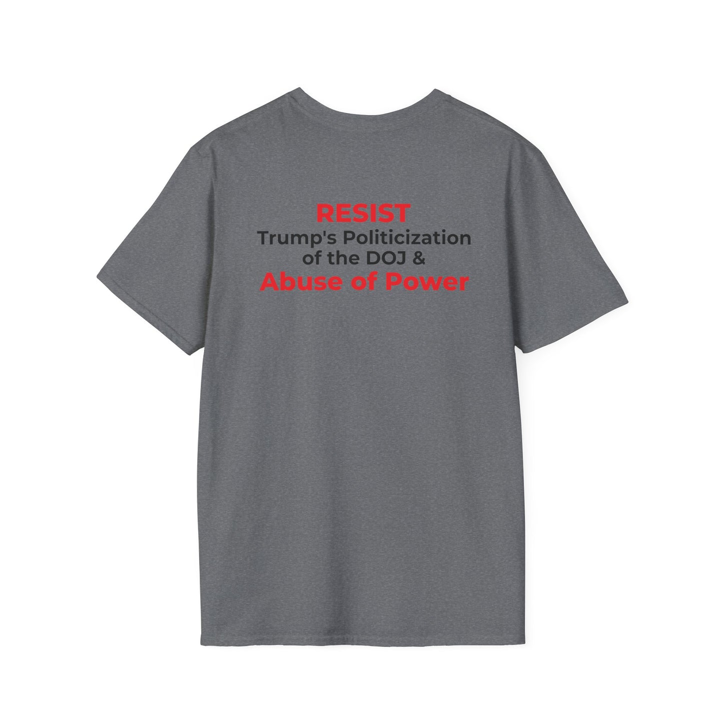 James Comey RESIST — Abuse of Power Protest T-Shirt – Graphite Heather
