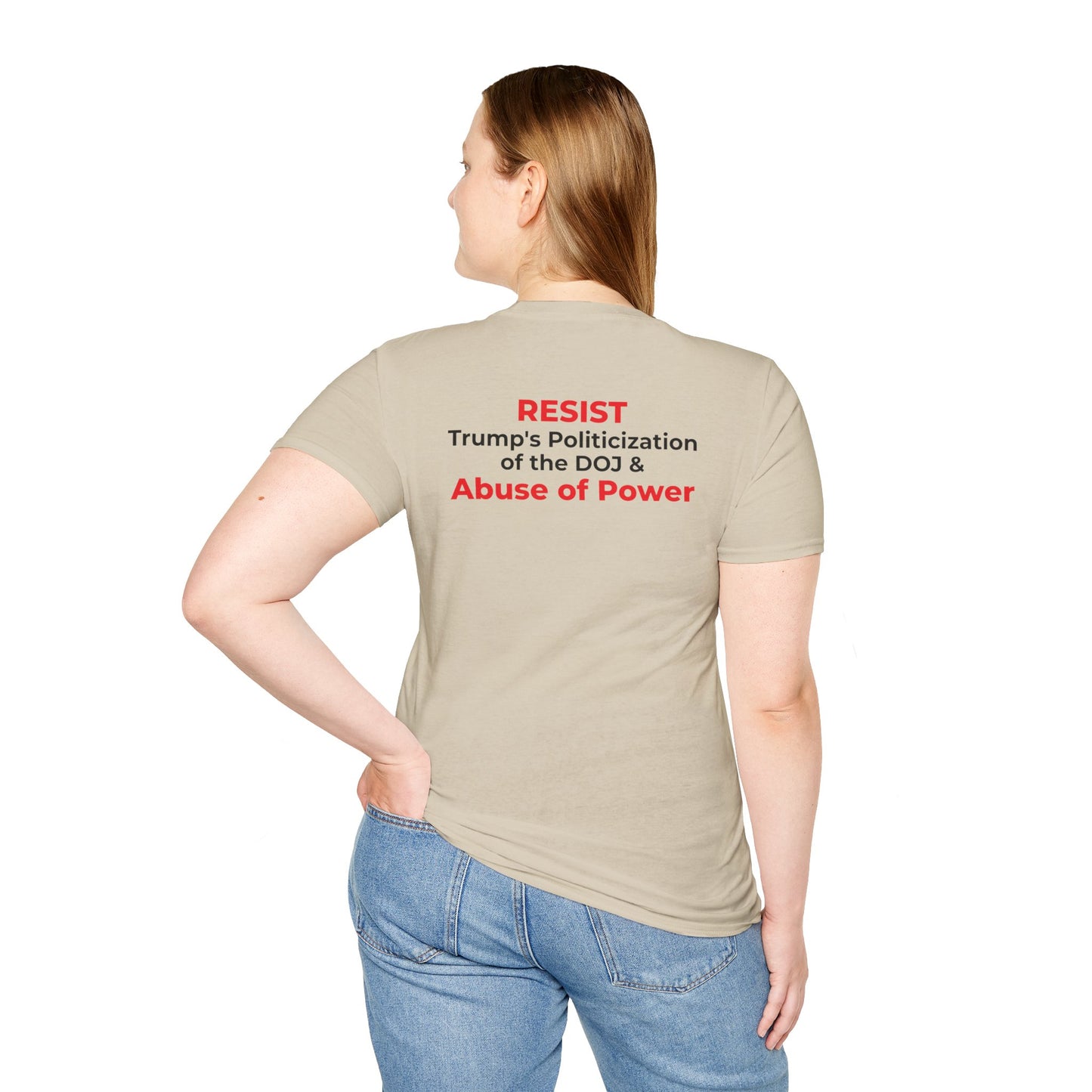 James Comey RESIST — Abuse of Power Protest T-Shirt – Sand