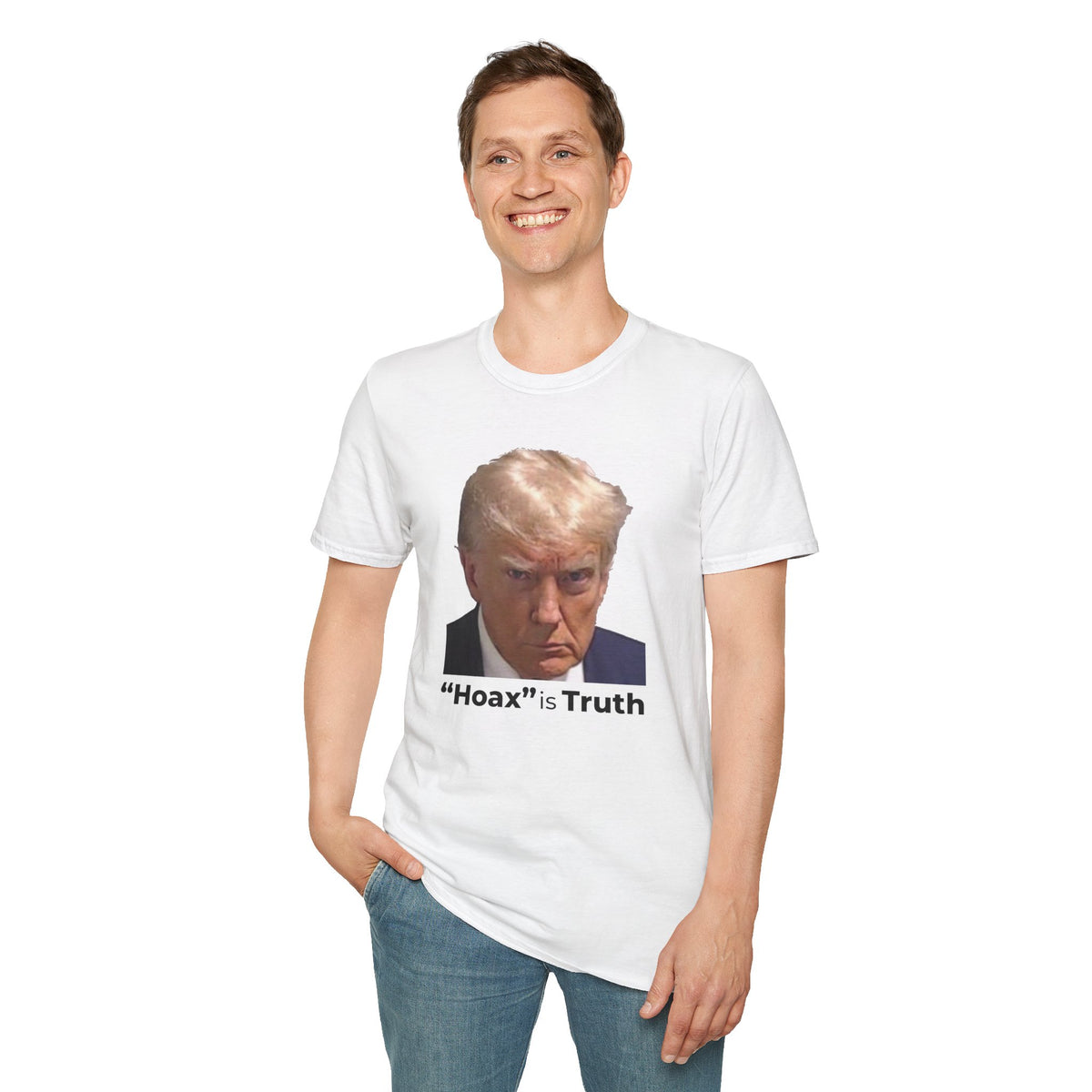 Hoax is Truth – Two-Sided Political Statement T-Shirt