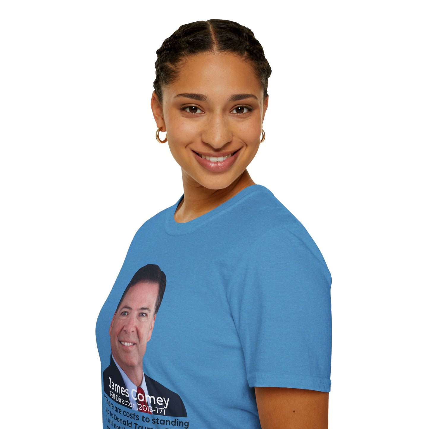 James Comey RESIST — Abuse of Power Protest T-Shirt – Heather Sapphire