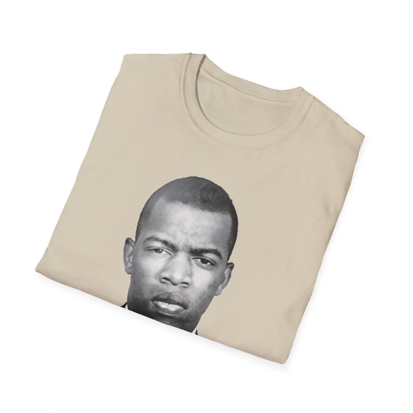 John Lewis Get in Good Trouble Portrait Shirt – Civil Rights Quote Tee – Sand