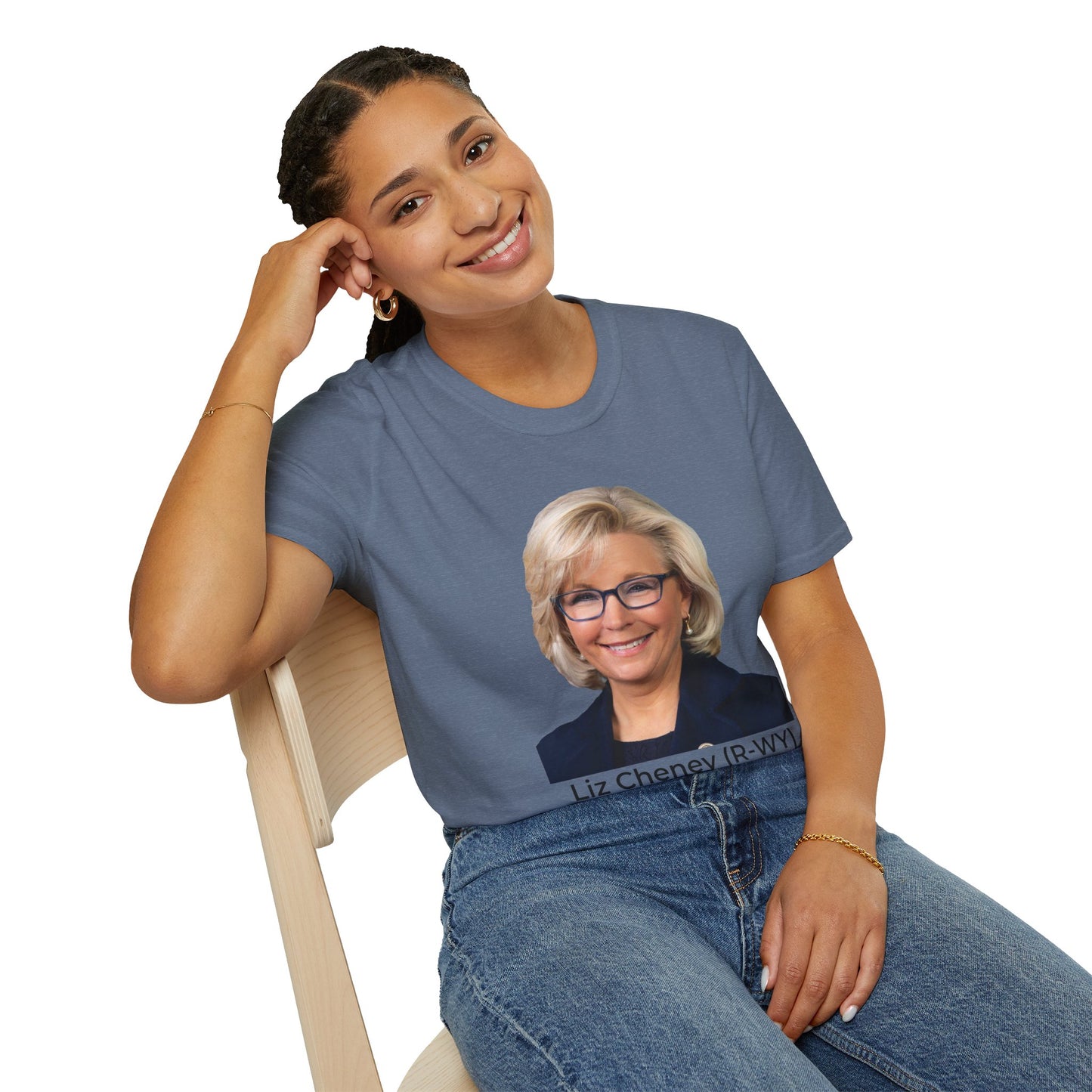 Liz Cheney T-Shirt – Truth Over Trump’s Big Lie Tee – Heather Indigo