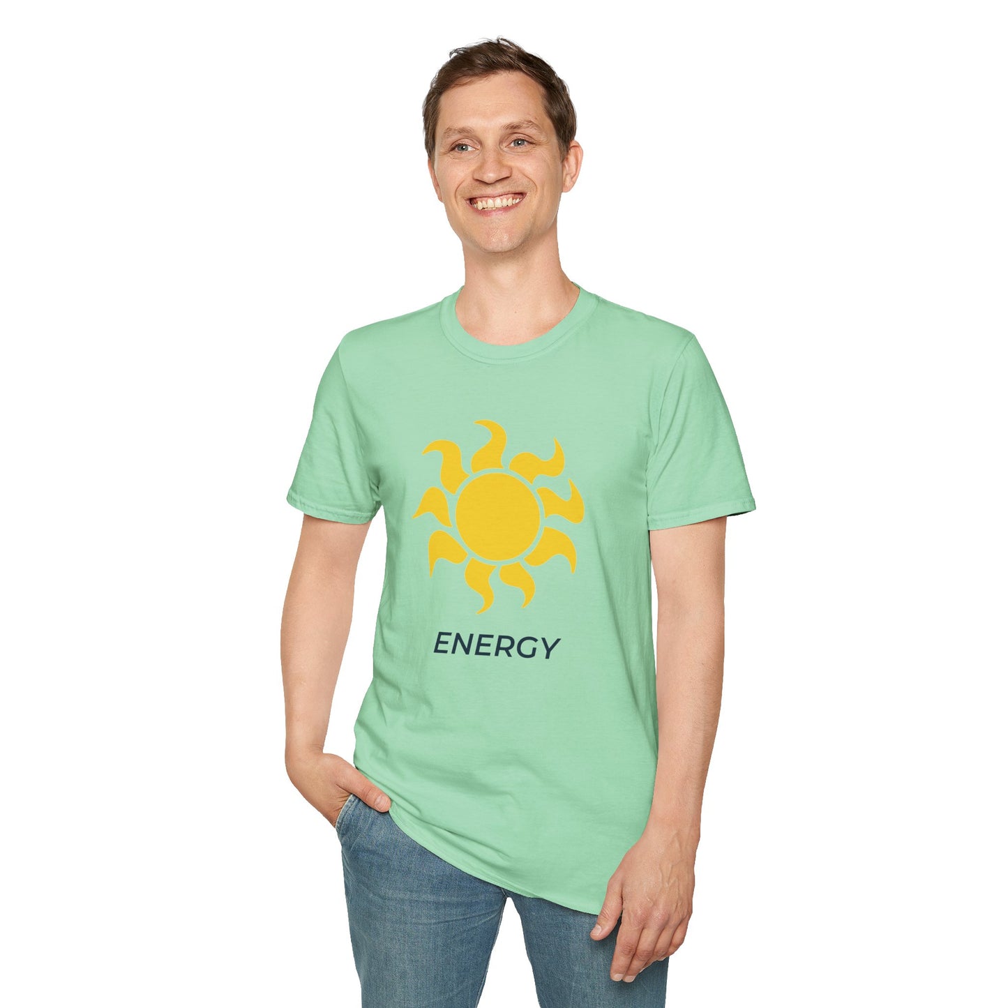 Climate Action Shirt – Solar Renewable Energy T-Shirt – Mint Green