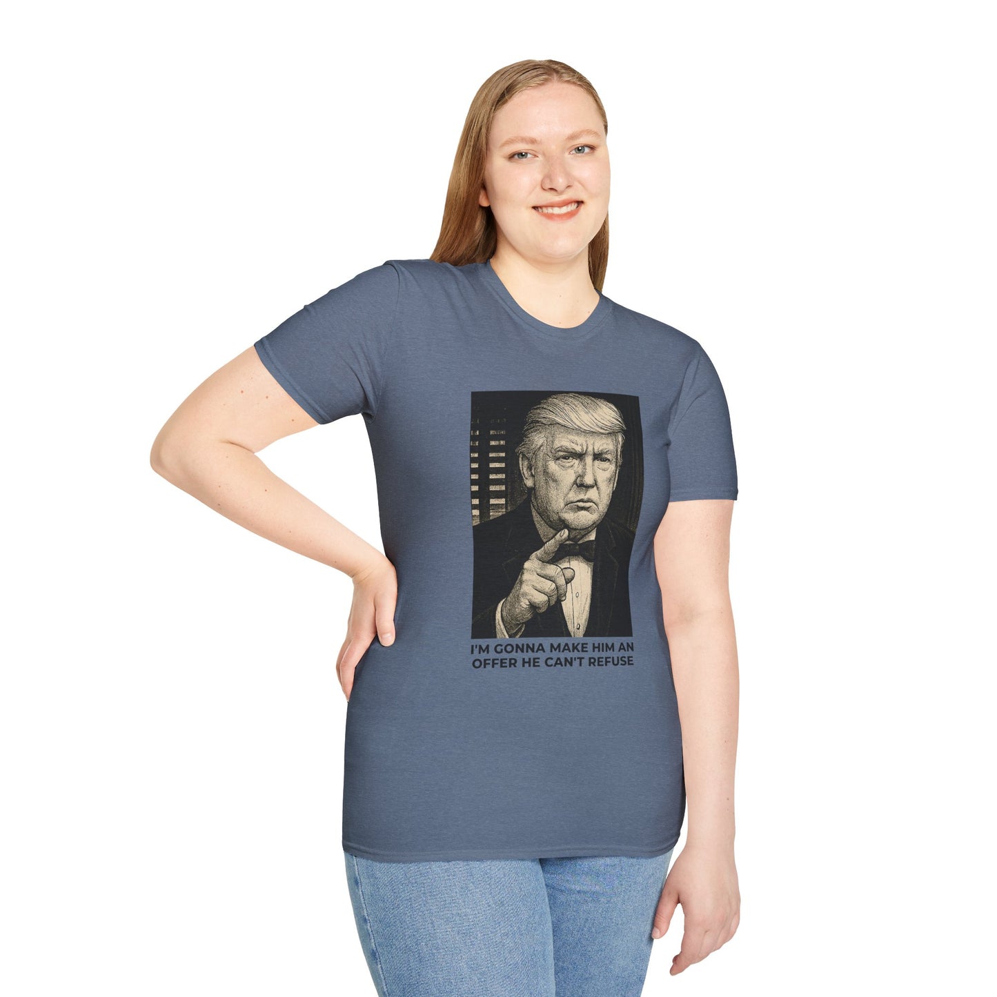 The Don – Trump Protection Racket T-Shirt – Heather Indigo Edition