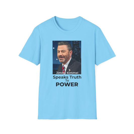 Comedy Is Not a Crime SKY BLUE – Silencing It Is | Jimmy Kimmel Free Speech T-Shirt