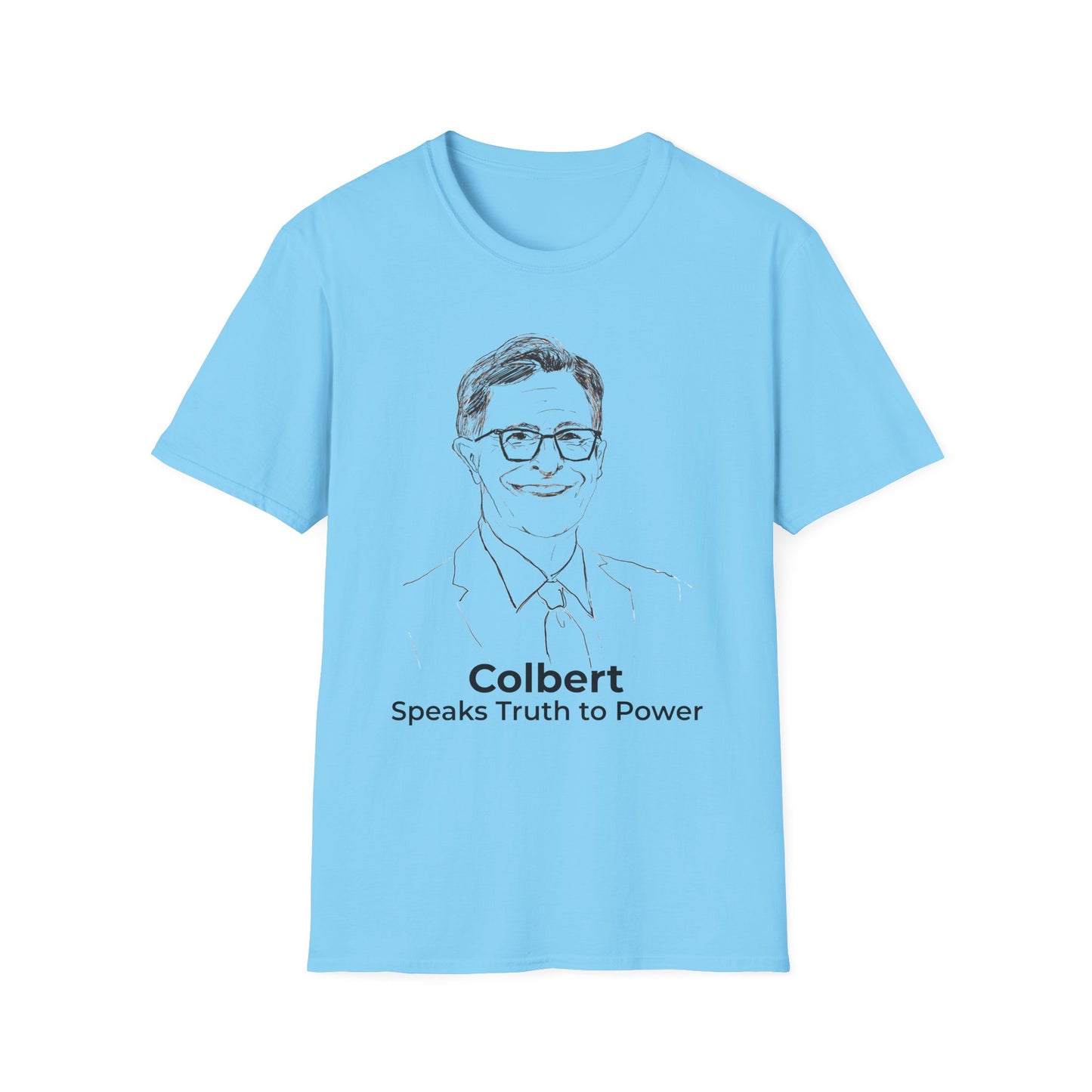 Comedy Is Not a Crime, but Silencing It Is—Stephen Colbert Sky Blue Free Speech T-Shirt