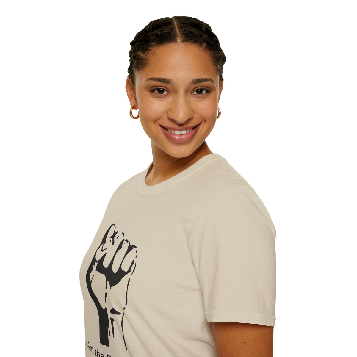 I Am the Resistance – This Stops When Enough of Us Say No Tee – Sand