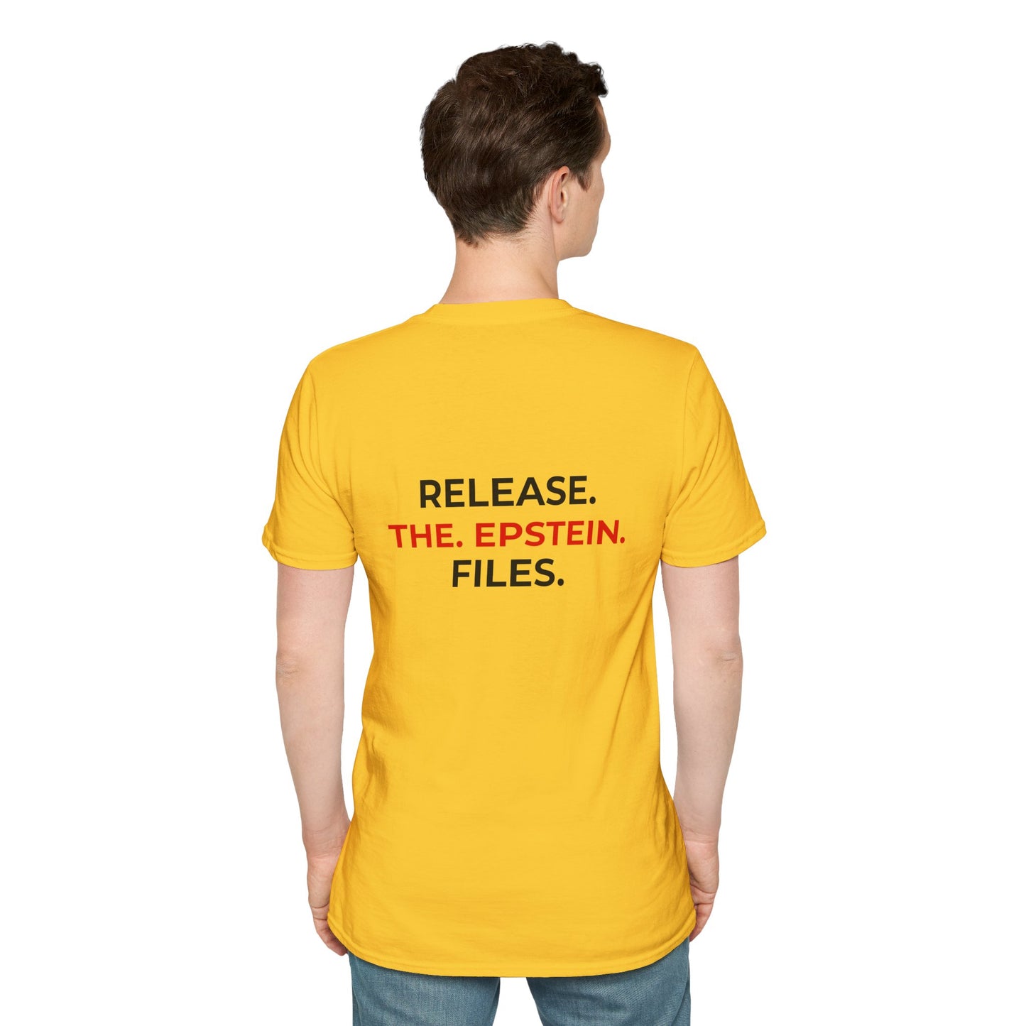 Release the Epstein Files – Truth Over Corruption YELLOW T-Shirt – Political Accountability Tee