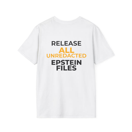 Release Unredacted Epstein Files T-Shirt – Transparency Protest Tee