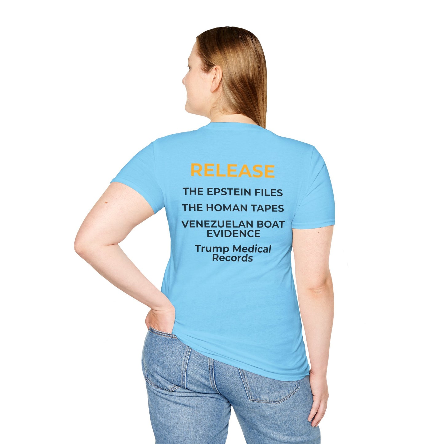 Sunlight Is the Best Disinfectant T-Shirt – Release the Truth – Sky Blue