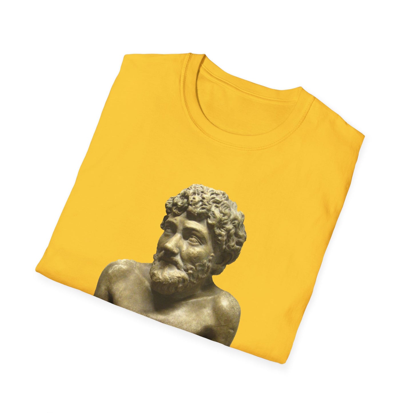 The Tyrant’s Pretext T-Shirt – Aesop Quote Front & Fake Emergencies Back – Yellow edition