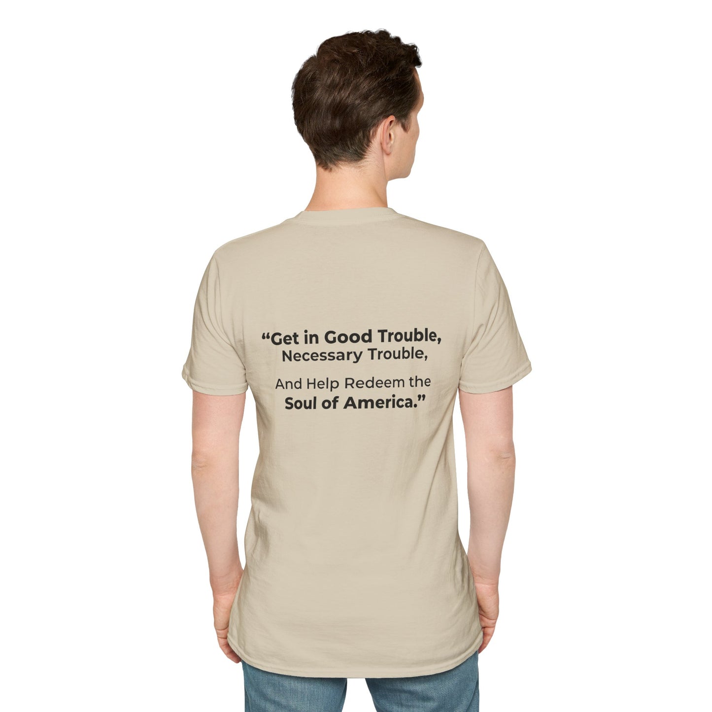 John Lewis Get in Good Trouble Legacy Shirt – Civil Rights Quote Tee – Sand