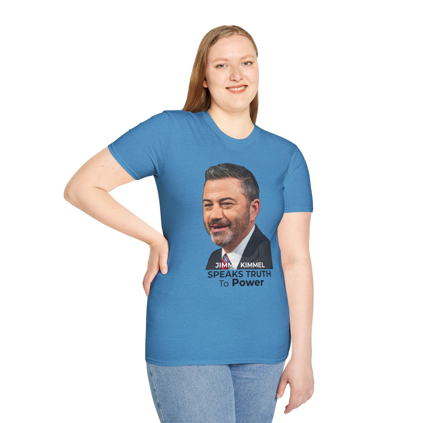 Comedy Is Not a Crime T-Shirt – Jimmy Kimmel Free Speech Protest Tee – Sapphire Blue