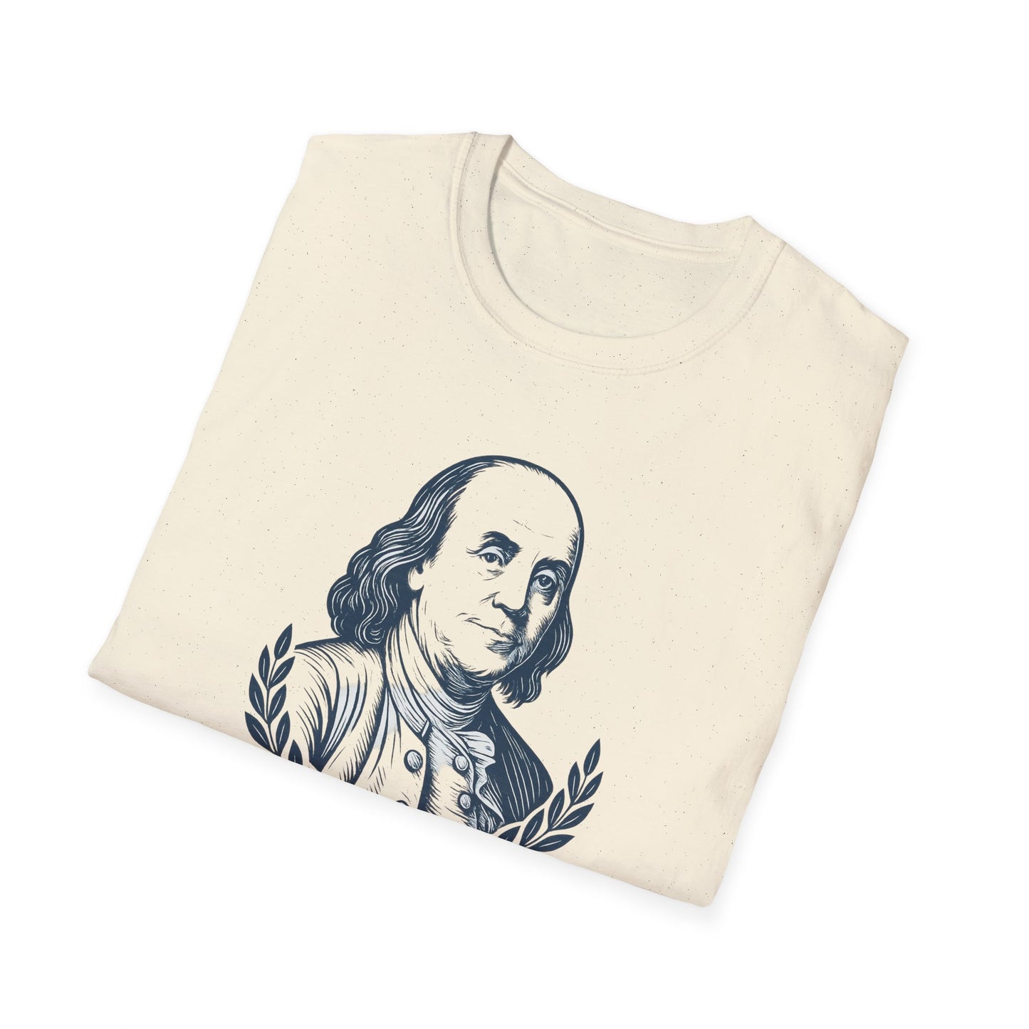 Ben Franklin Shirt – A Republic If You Can Keep It Quote – Natural