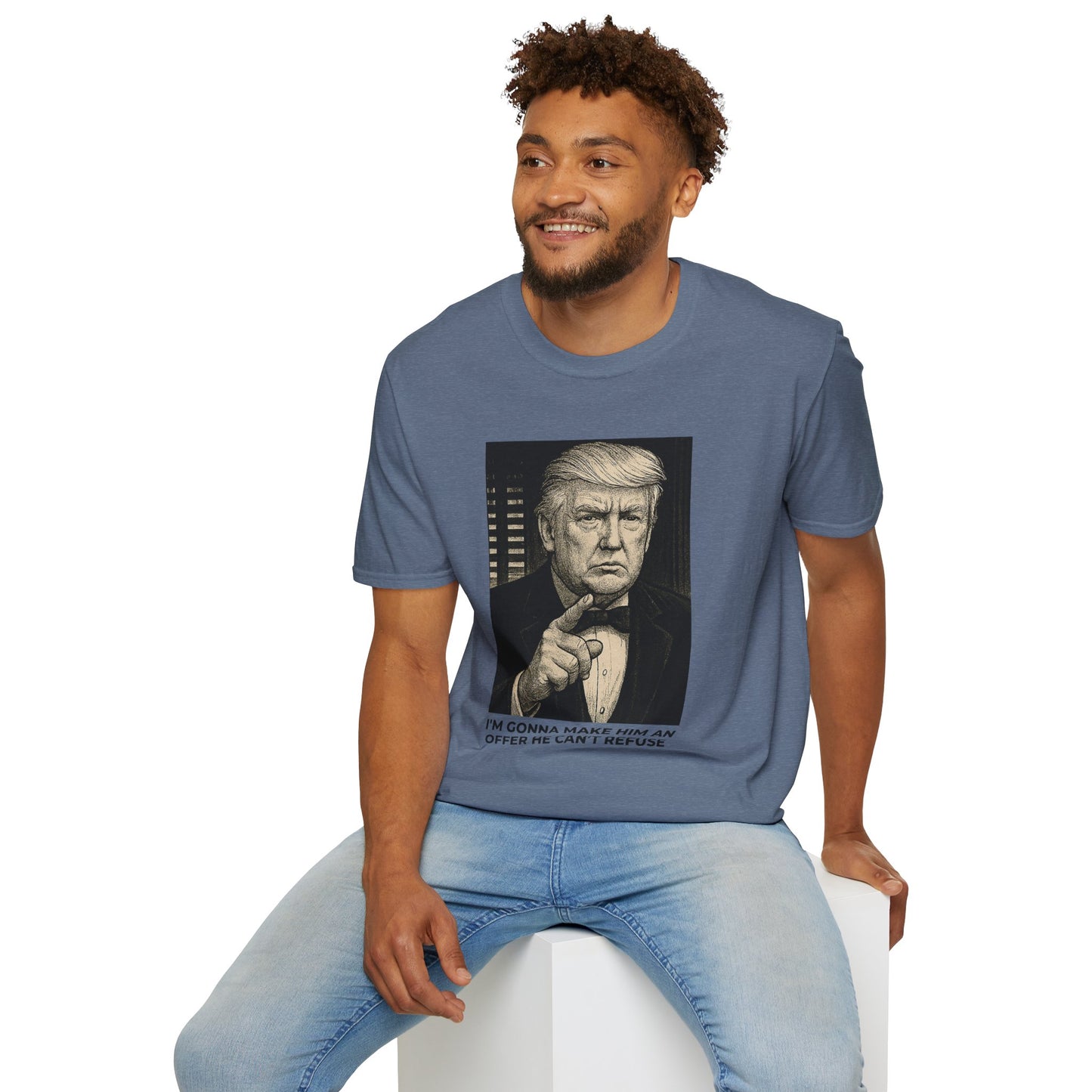 The Don – Trump Protection Racket T-Shirt – Heather Indigo Edition