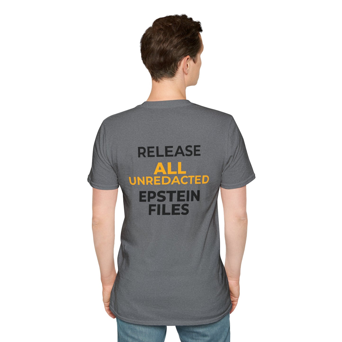 Sunlight Is the Best Disinfectant T-Shirt – Release Unredacted Files Transparency Tee – Graphite Heather