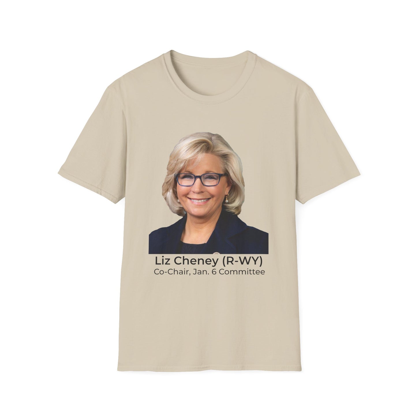 Liz Cheney T-Shirt – Truth Over Trump’s Big Lie Tee – Sand