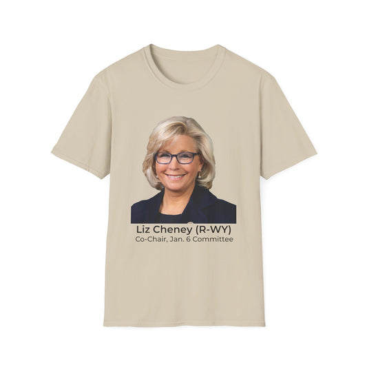 Liz Cheney T-Shirt – Truth Over Trump’s Big Lie Tee – Sand