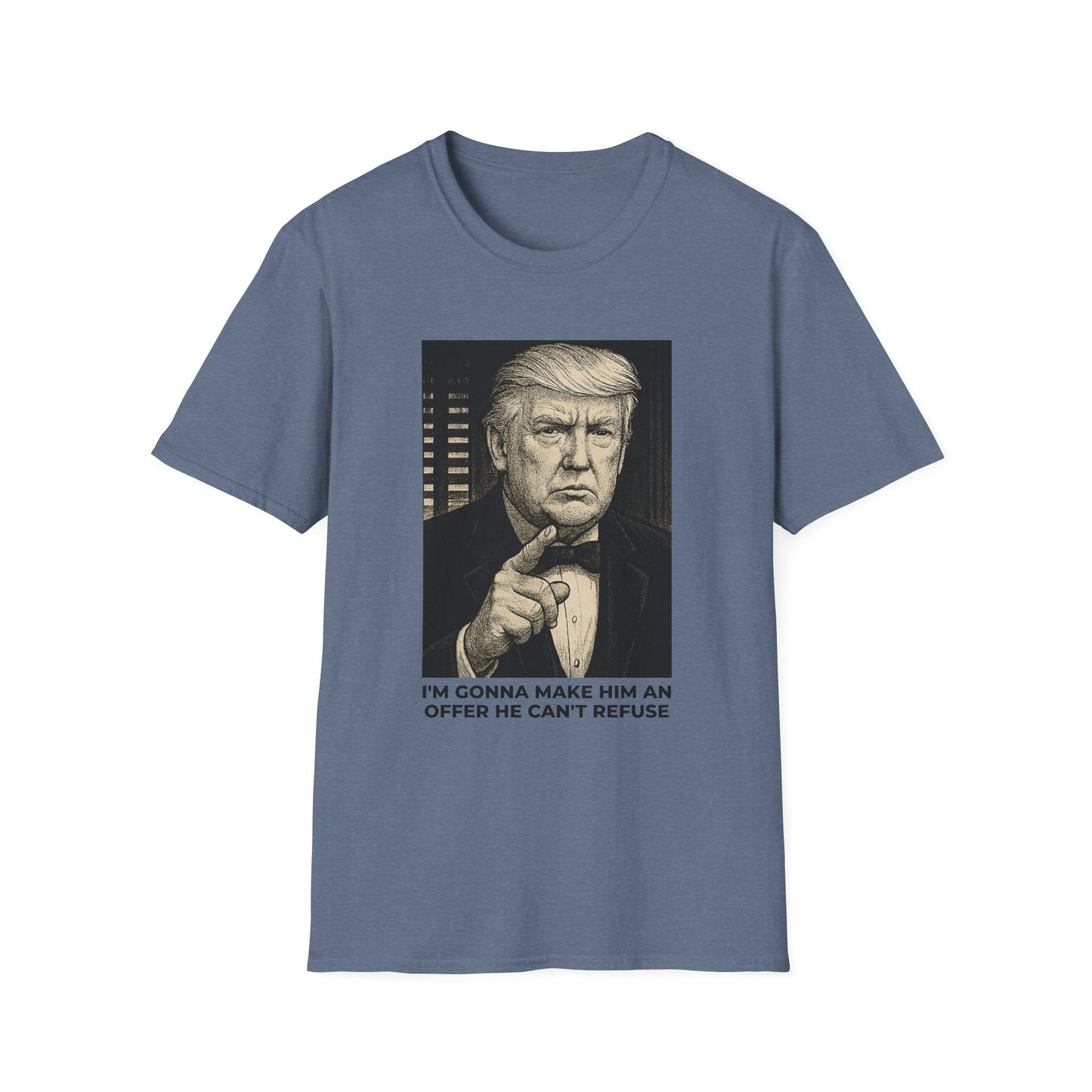 The Don – Trump Protection Racket T-Shirt – Heather Indigo Edition