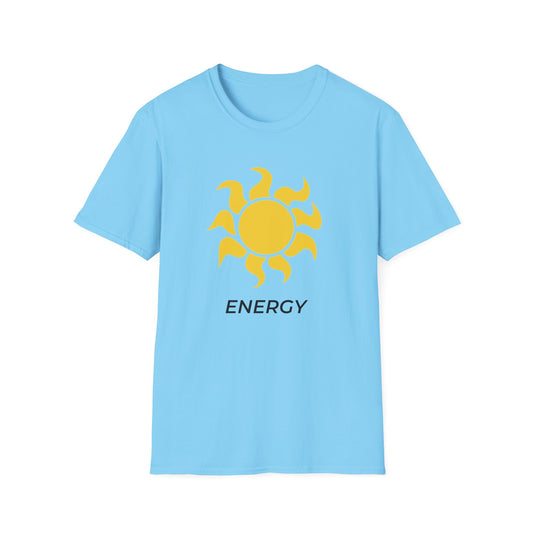 Climate Action Shirt – Solar Renewable Energy T-Shirt – Sky Blue