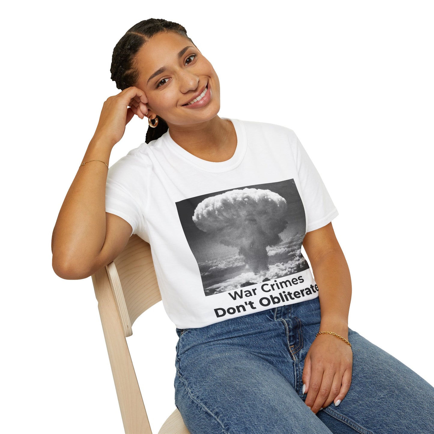 War Crimes Don’t Obliterate Sex Crimes T-Shirt – Accountability Protest Tee