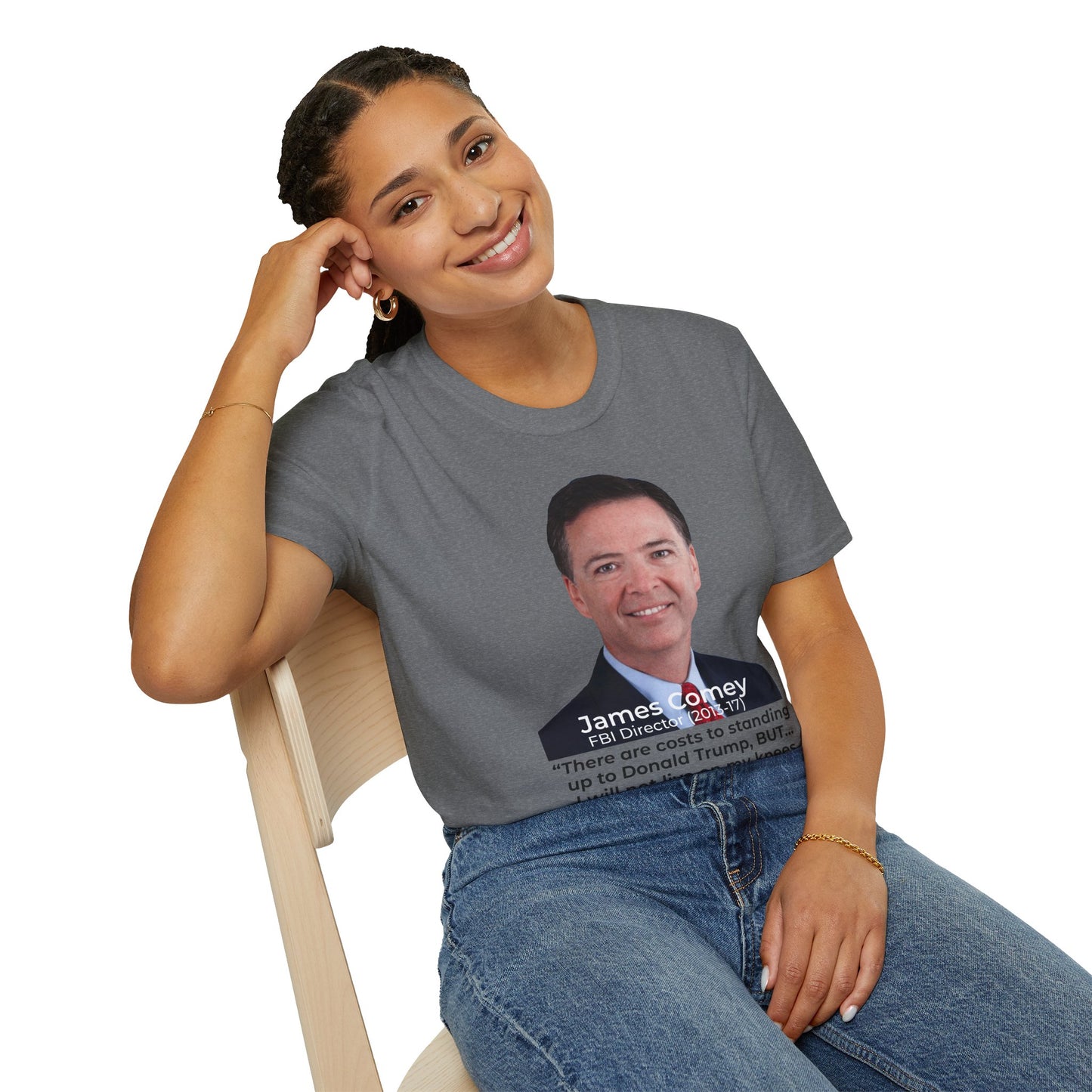 James Comey RESIST — Abuse of Power Protest T-Shirt – Graphite Heather