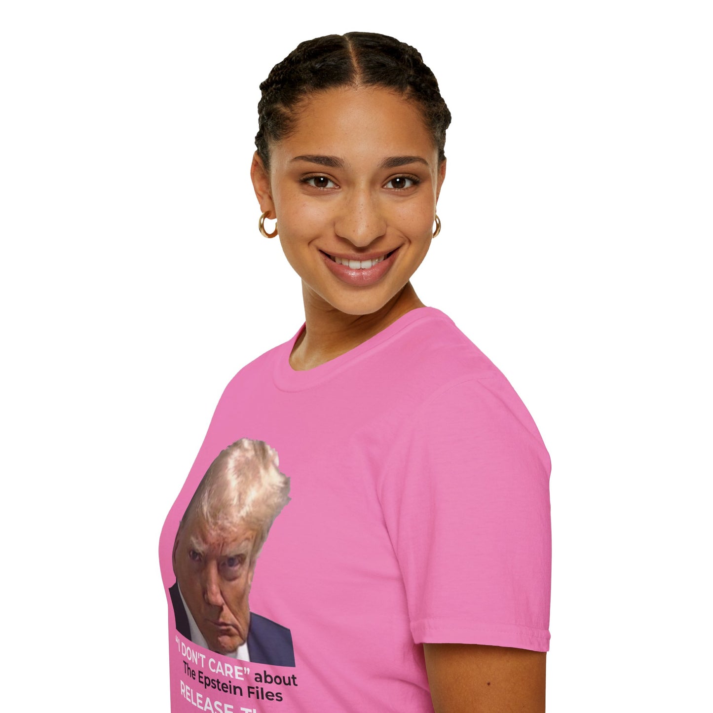 “I DON’T CARE” – Release the Epstein Files–Azalea Pink Edition