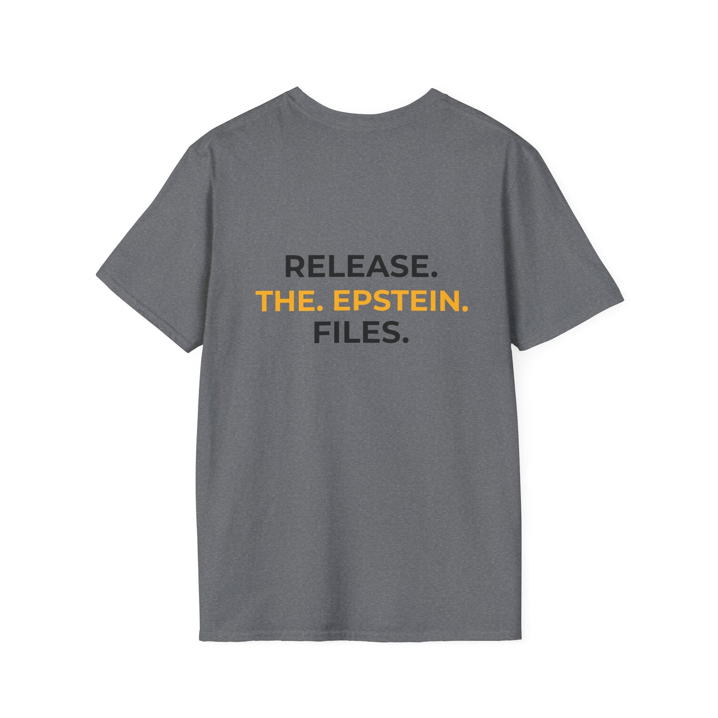 Sunlight is the Best Disinfectant T-shirt – Release the Epstein Files – Graphite Heather