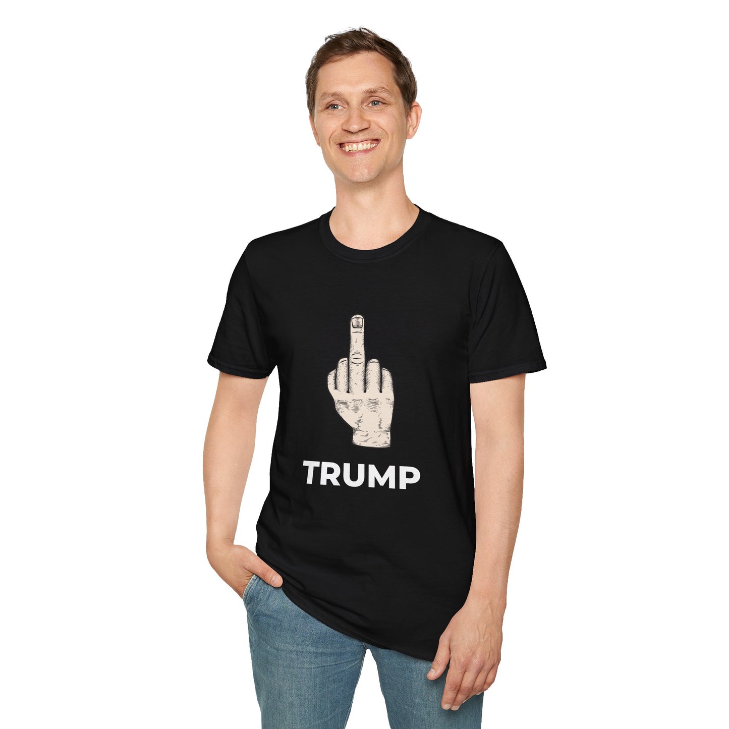 Flipping Off Tyranny: No Kings in America — Two-Sided Statement Tee – Black Edition