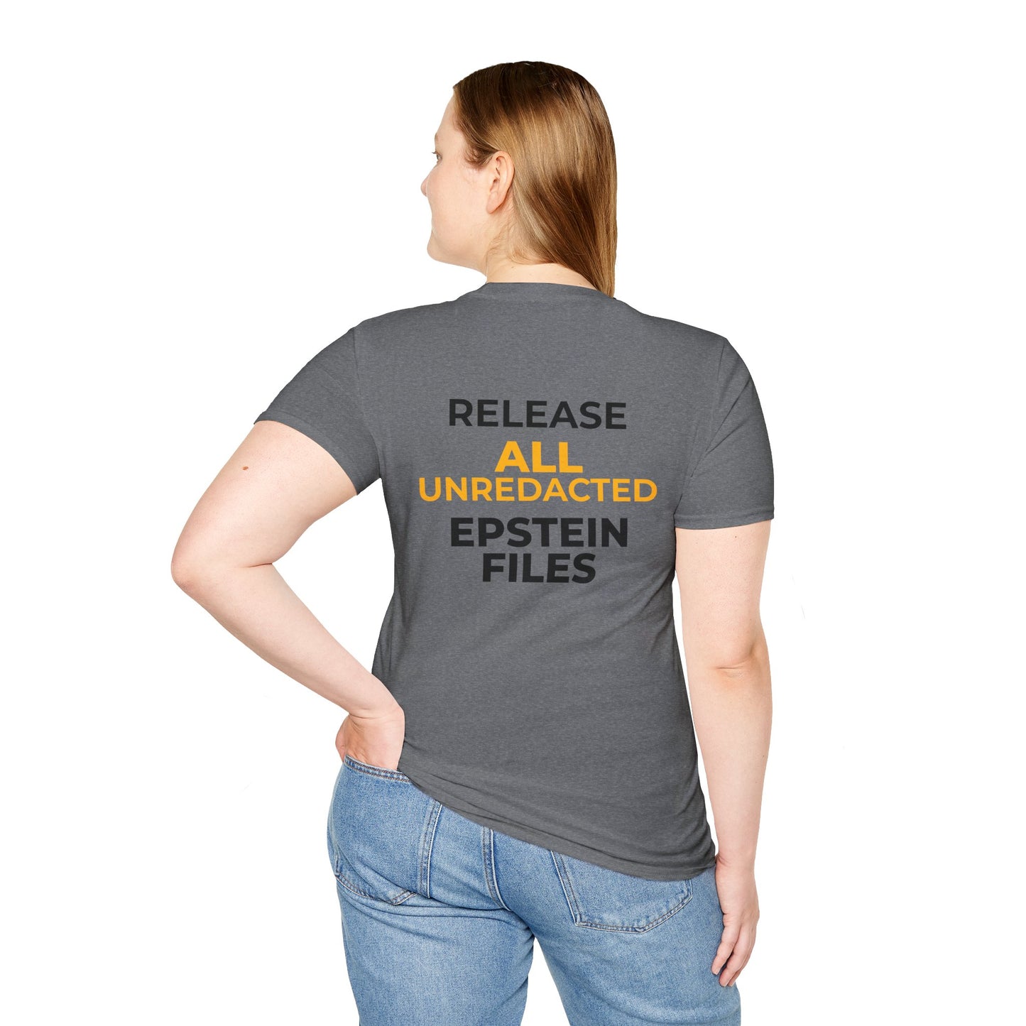 Sunlight Is the Best Disinfectant T-Shirt – Release Unredacted Files Transparency Tee – Graphite Heather