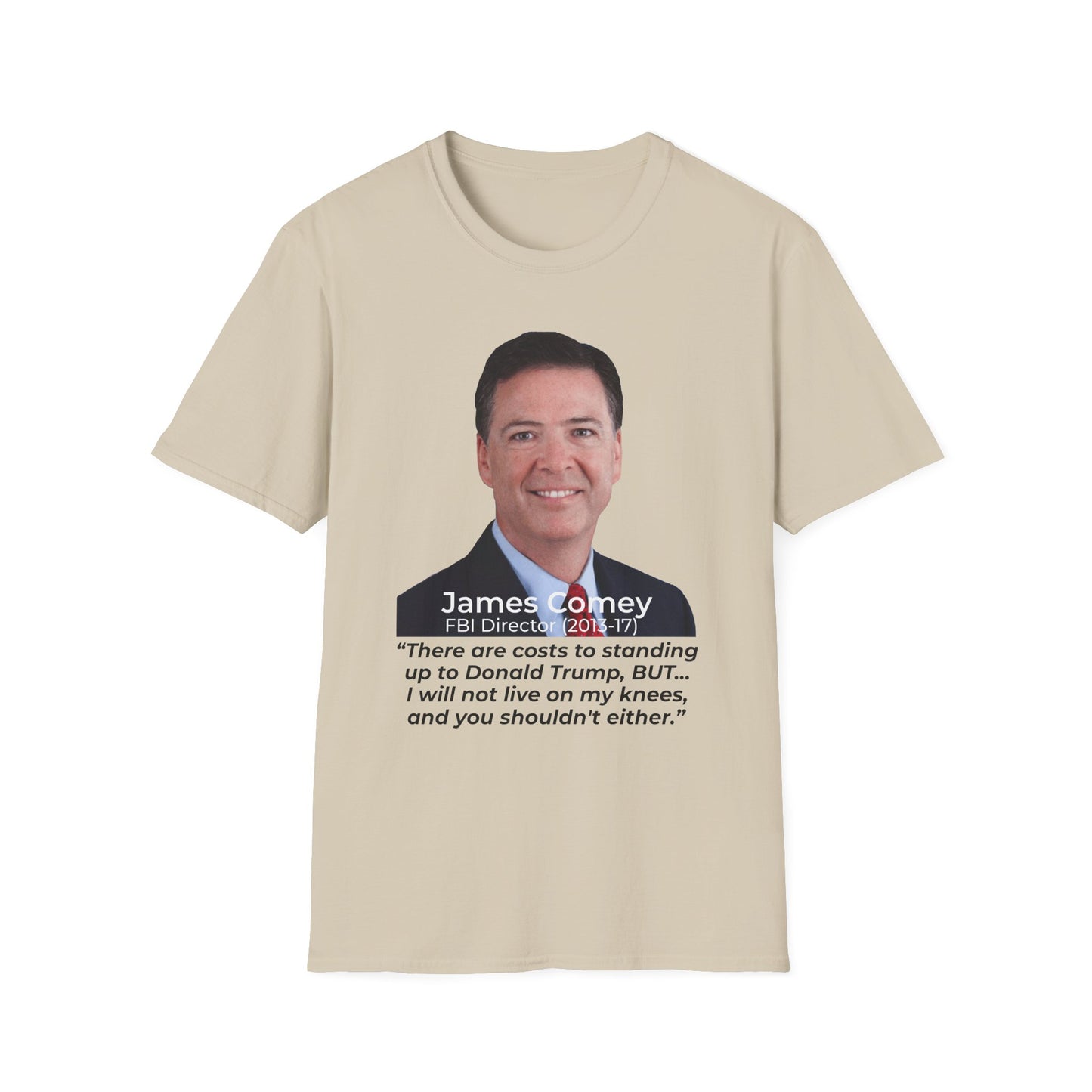 James Comey RESIST — Abuse of Power Protest T-Shirt – Sand