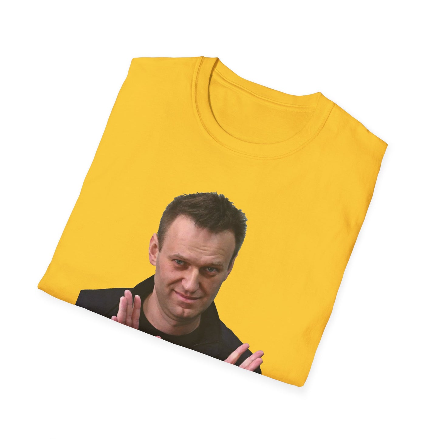 Resist Dictatorship Alexey Navalny Tribute T-Shirt – Pro-Democracy & Anti-Authoritarian Tee – Daisy Yellow Edition