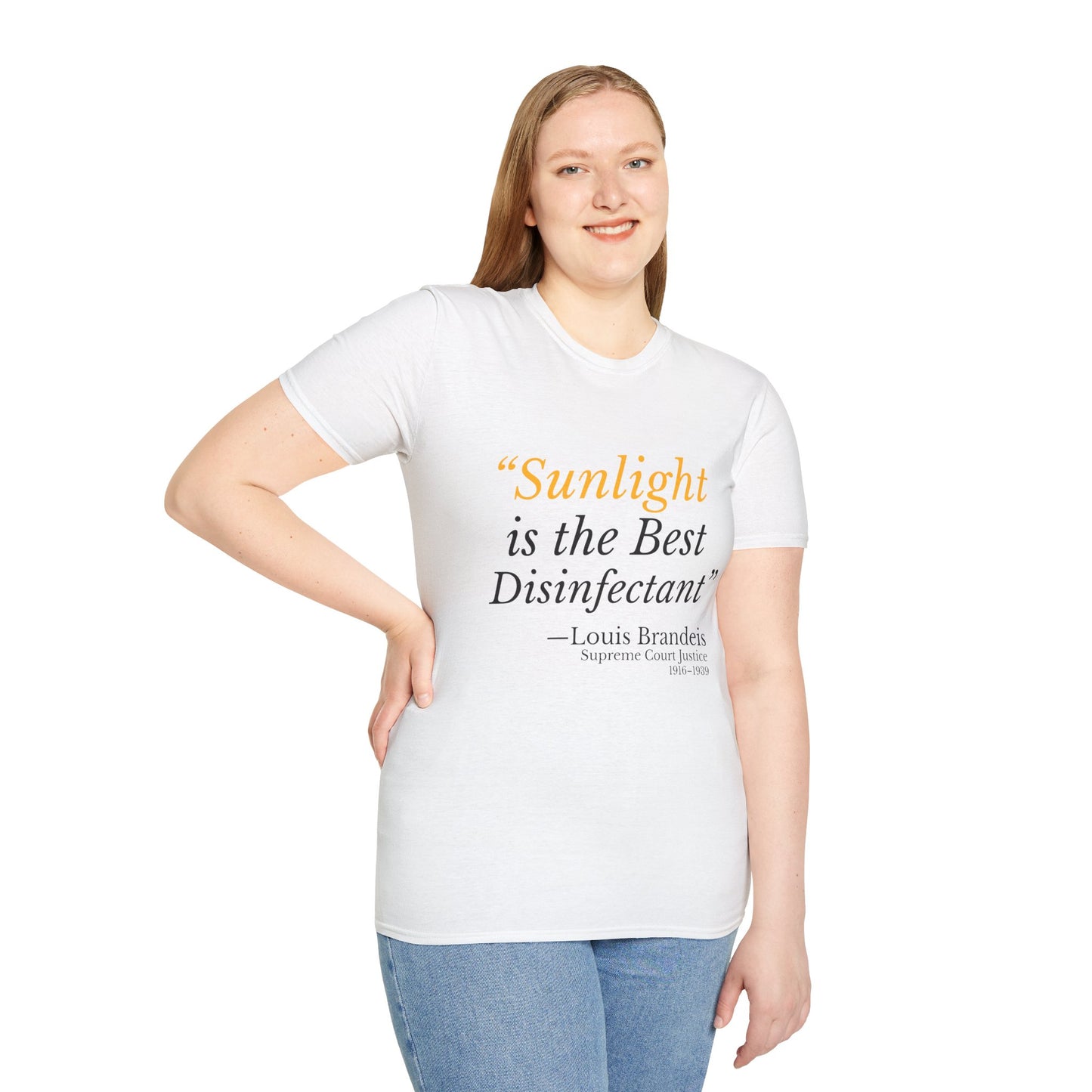 Sunlight Is the Best Disinfectant T-Shirt – Transparency Protest Tee
