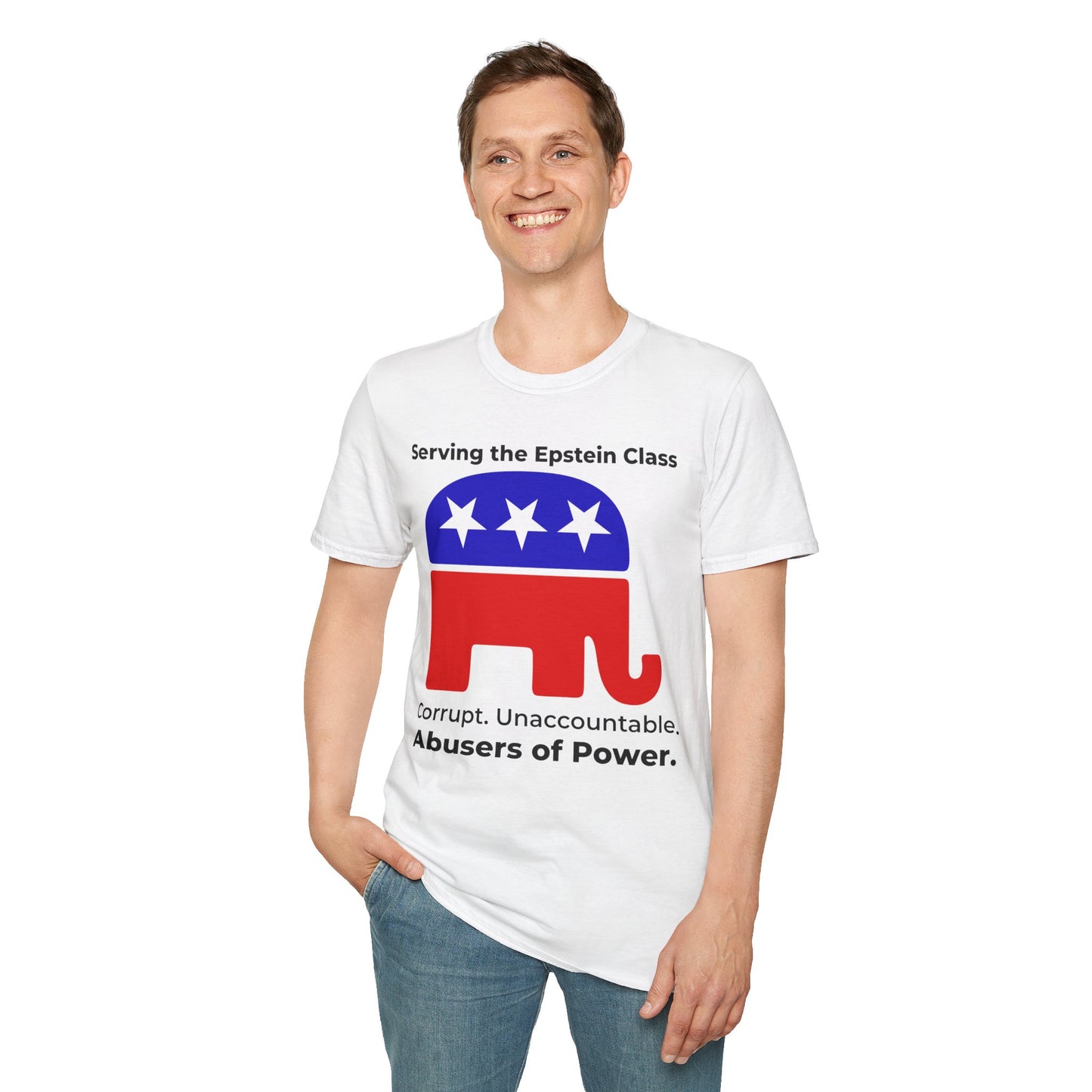 Political Accountability Statement T-Shirt – Serving the Elite Class