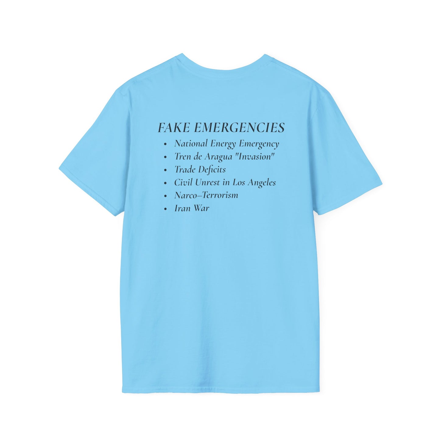 Two-Sided Tyranny Quote T-Shirt – Aesop Front / Crisis Pretexts Back